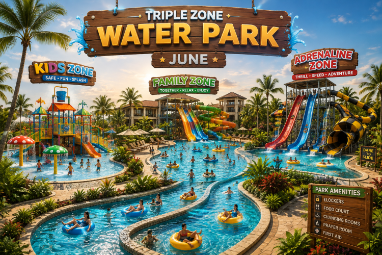 Triple Zone Water Park june